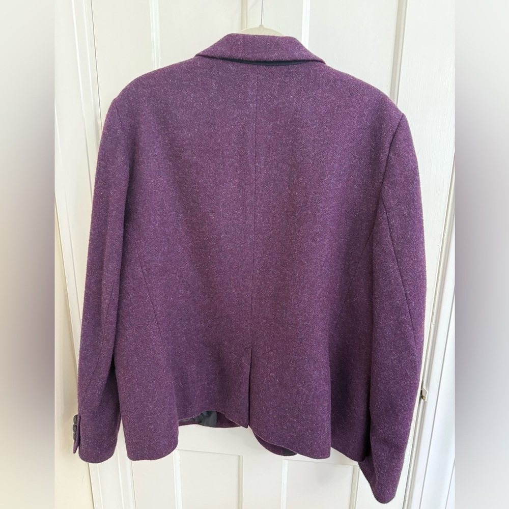 Talbots Wool blend Blazer - Purple with duck lining - Picture 2 of 5